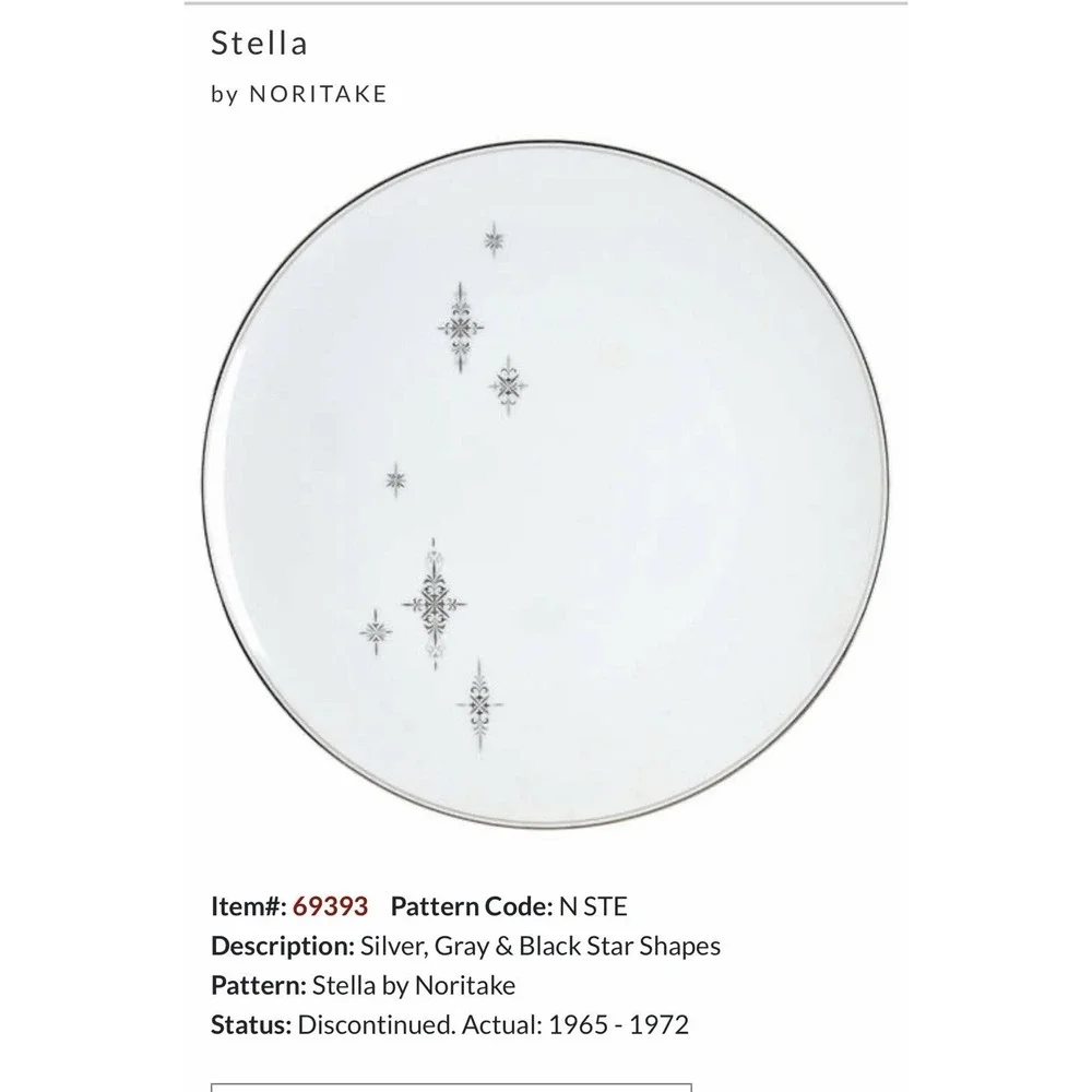 Noritake Stella 6602 Bread Plate 6.25